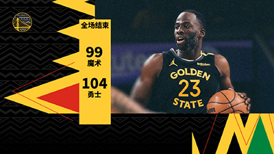 NBA常规赛：勇士104-99魔术 库里24分 维金斯25分